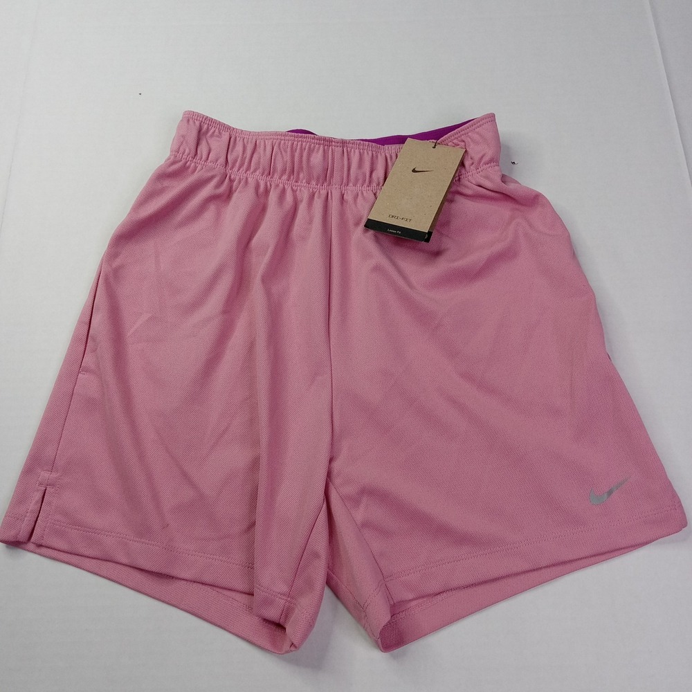 Nike Women's 5" Dri-FIT Attack Training Shorts XS XSmall Pink Pockets DX6024-699